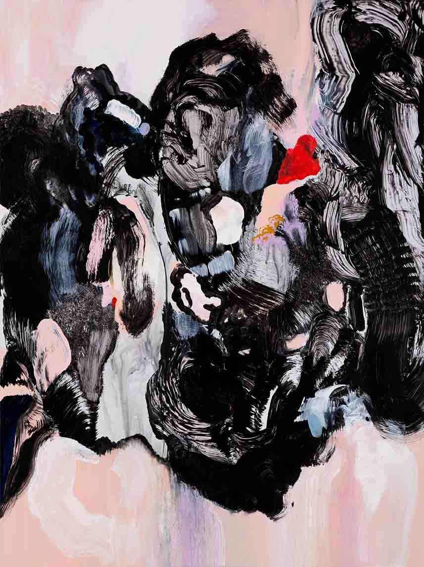 Hatem Imam, <i>Glove Compartment</i>, 2025. Acrylic on aluminum dibond, 31 1/2 x 23 5/8 in (80 x 60 cm)